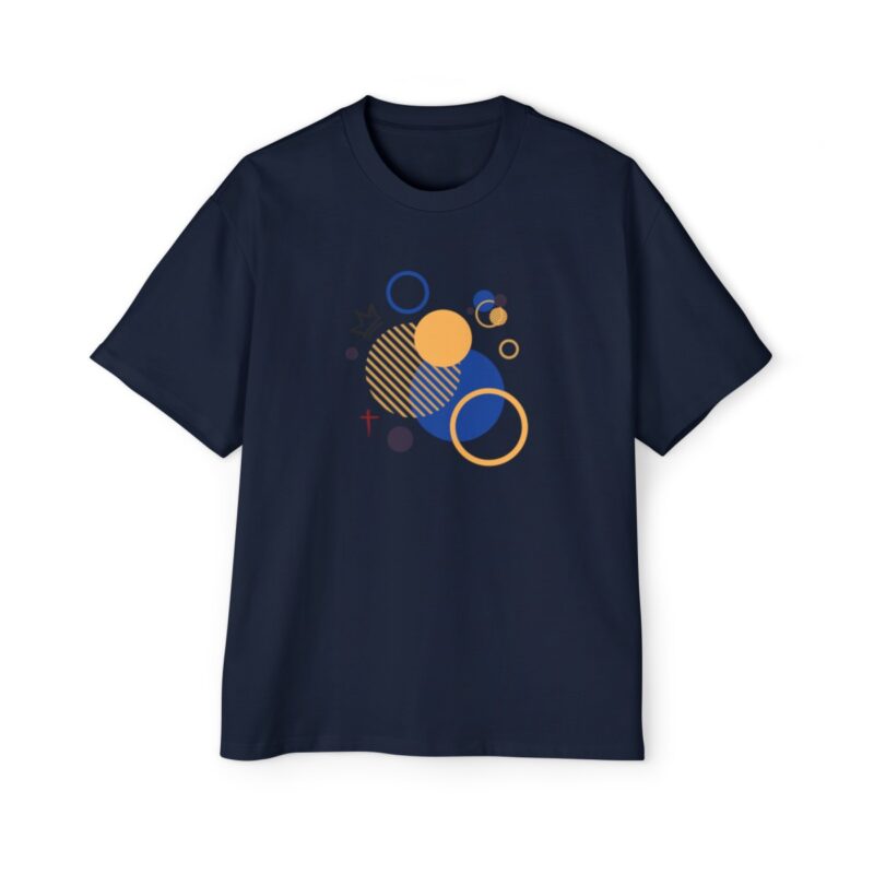 This Drip is divine - Men's Heavy Oversized Tee - Navy Blue front