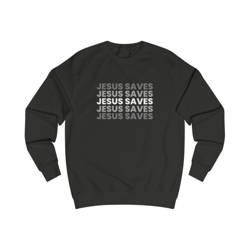 Jesus Saves - Unisex Sweatshirt - Jet Black front