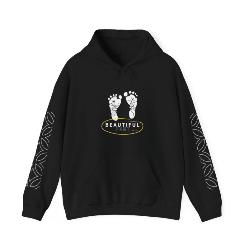 Beautiful Feet - Unisex Heavy Blend™ Hooded Sweatshirt - Black1