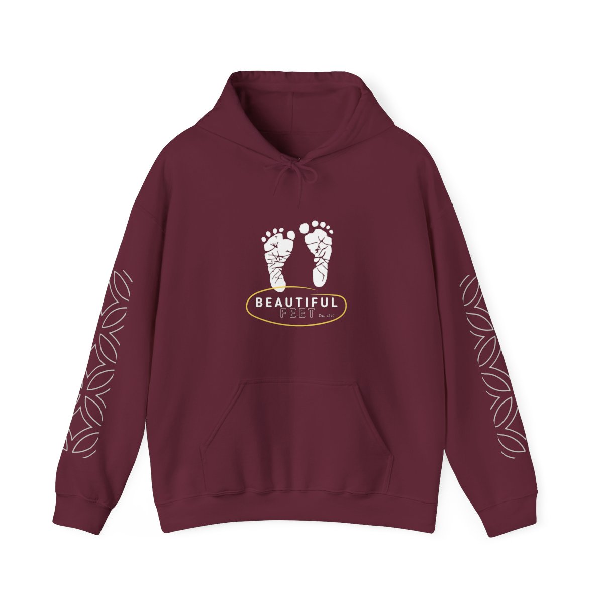 Beautiful Feet - Unisex Heavy Blendâ„¢ Hooded Sweatshirt - Maroon1