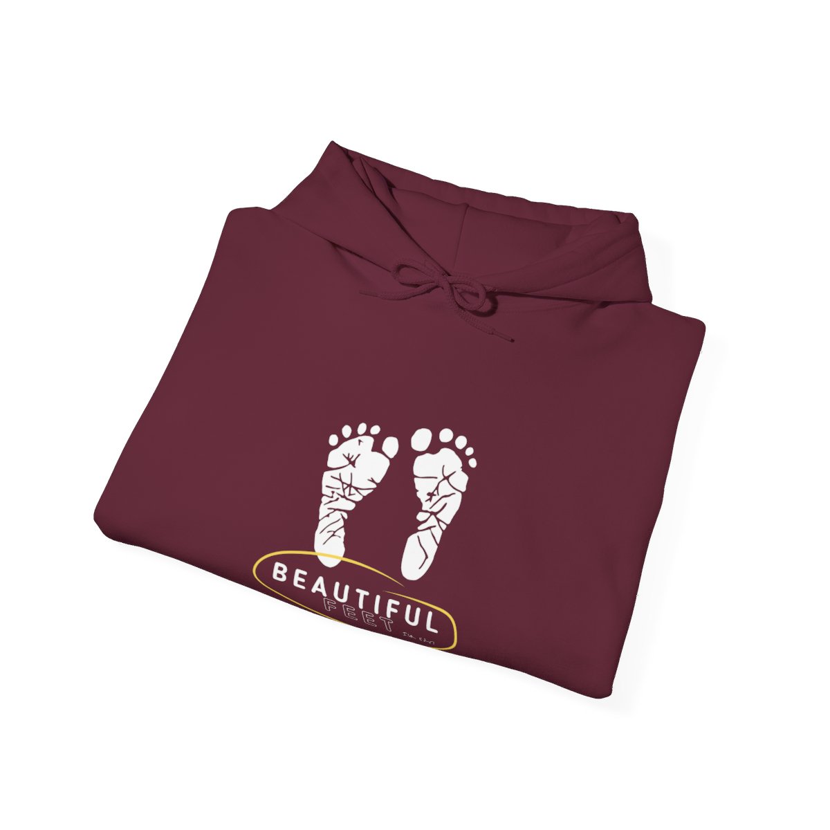 Beautiful Feet - Unisex Heavy Blendâ„¢ Hooded Sweatshirt - Maroon4