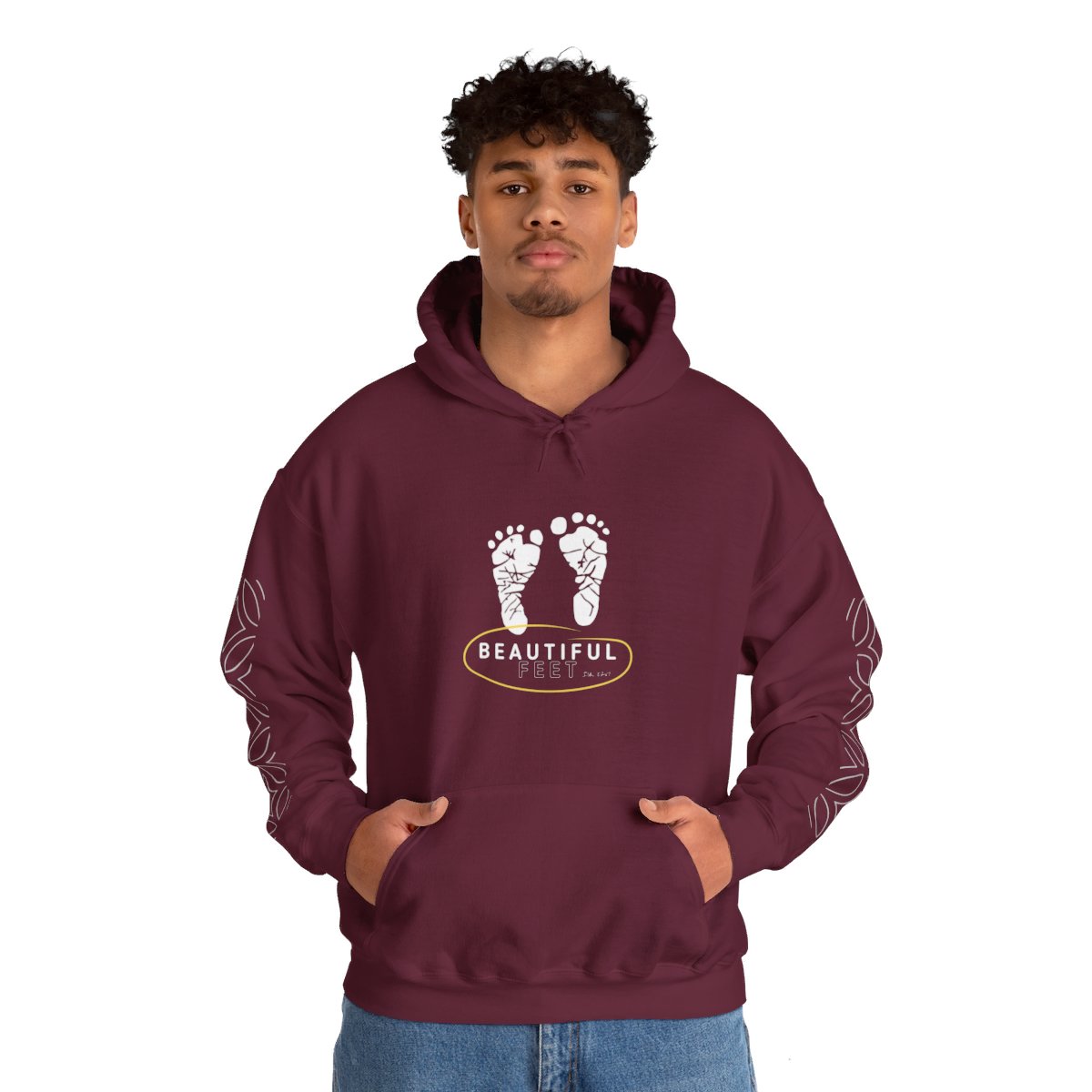 Beautiful Feet - Unisex Heavy Blendâ„¢ Hooded Sweatshirt - Maroon7