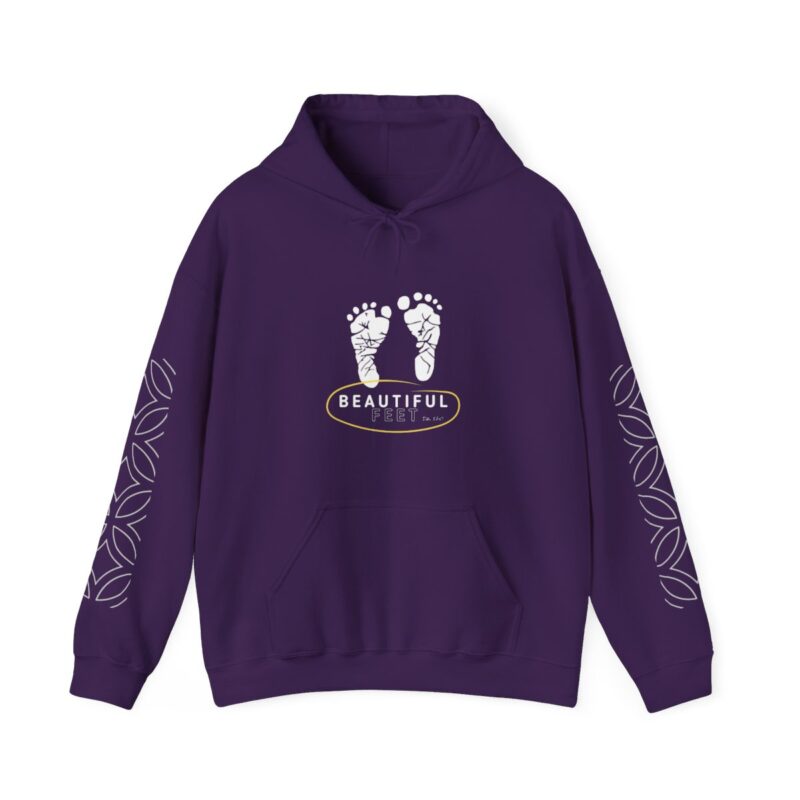 Beautiful Feet - Unisex Heavy Blend™ 300gsm Hooded Sweatshirt - Purple