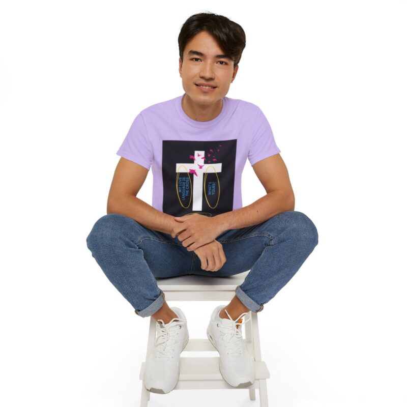 My love language is the cross - Unisex Ultra Cotton Tee - Orchid 9