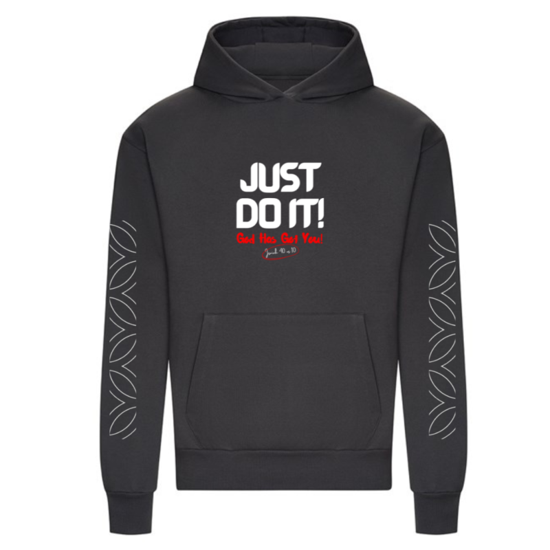 Just Do it, Go has Got you! - Oversize Hoodie - Solid Charcoal