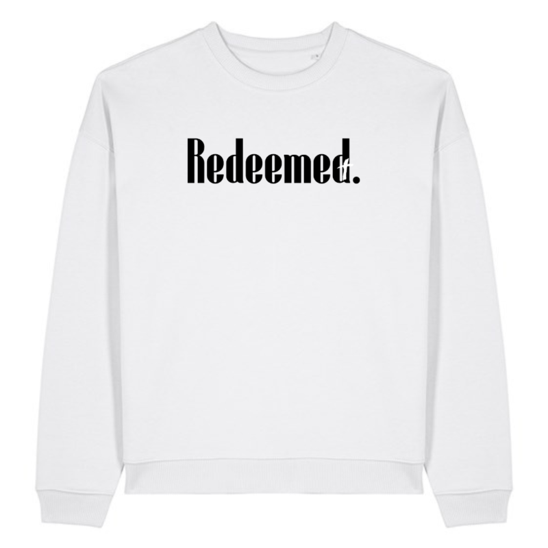 Redeemed Sweatshirt - White - front