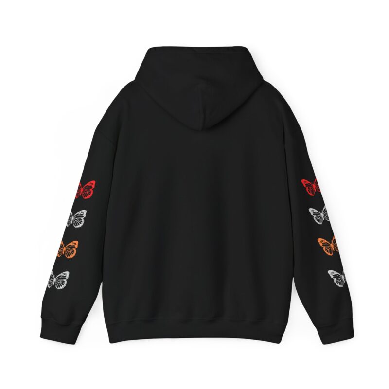 Butterfly Embrace Unisex Hooded Sweatshirt | Cozy Fall Fashion